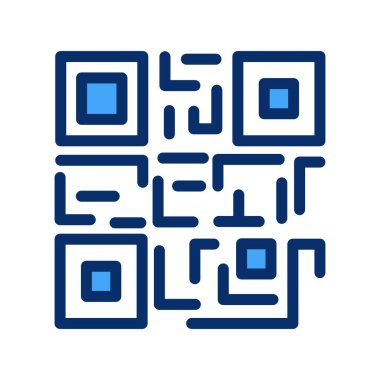 vektör Ar kod simgesi 