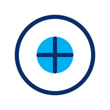 Beyaz arkaplana düz simge ekle