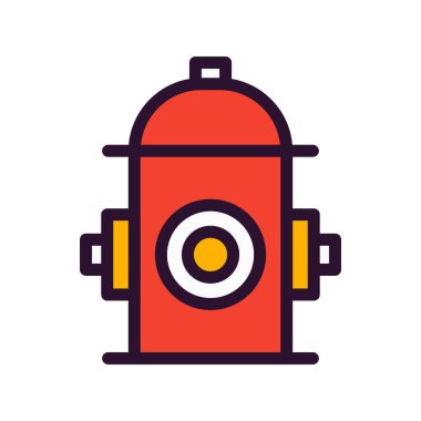 itfaiye musluğu simgesi vektör illüstrasyonu