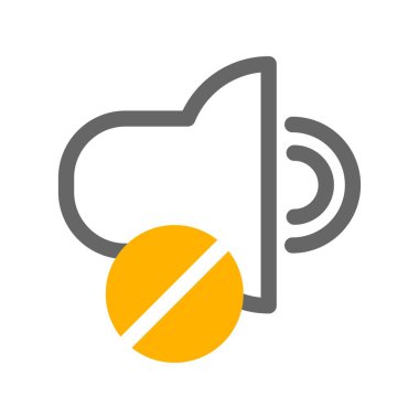 Beyaz arkaplanda düz simge göster