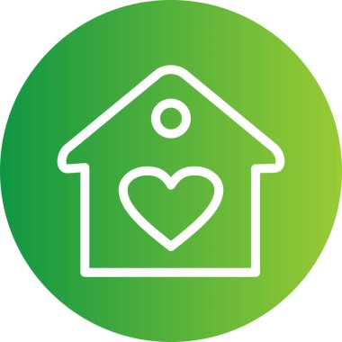 Beyaz arkaplandaki düz simge gibi