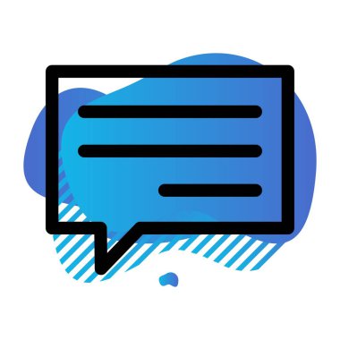 Vektör E- posta düz simgesi