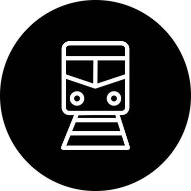 tren simgesi vektör illüstrasyonu