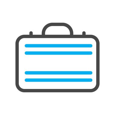 evrak çantası simgesi, vektör illüstrasyonu