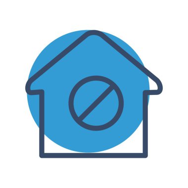 Beyaz arkaplanda düz vektör bloğu simgesi