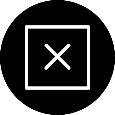 Beyaz arkaplanda düz vektör bloğu simgesi