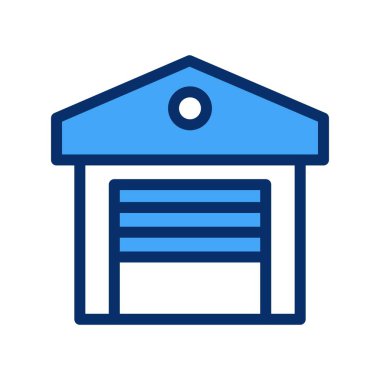 Depo simgesi vektör illüstrasyonu