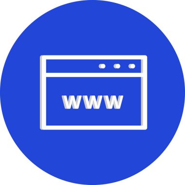  Beyaz arkaplanda vektör web düz simgesi