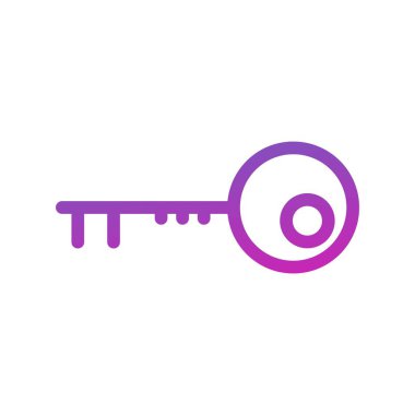 anahtar simgesi. düz dizayn biçimi 10