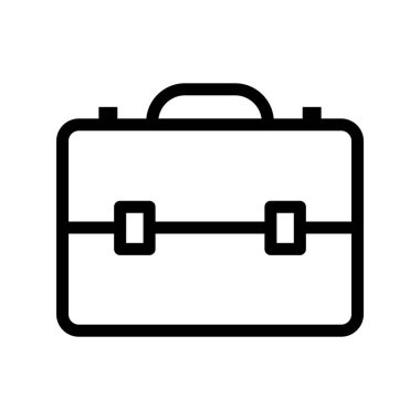 Evrak çantası ikonu, vektör illüstrasyonu. düz tasarım biçimi