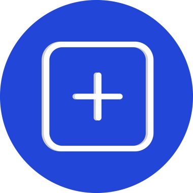 Beyaz arkaplana düz simge ekle