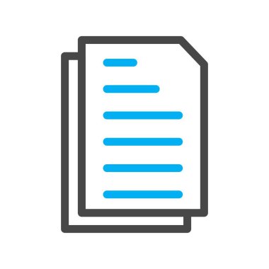 belge simgesi vektör illüstrasyonu