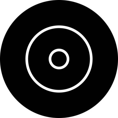 Dairesel bir arkaplan üzerinde dönen bir daireye sahip siyah ve beyaz desen.