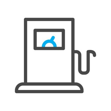 Benzin istasyonu ikonu. vektör illüstrasyonu