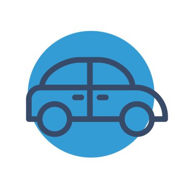 araba simgesi vektör illüstrasyonu