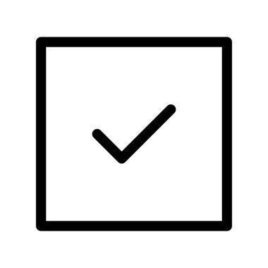  Beyaz arkaplanda düz simge kabul et