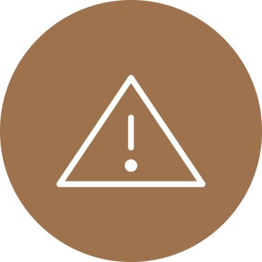 Dikkat işareti vektör simgesi