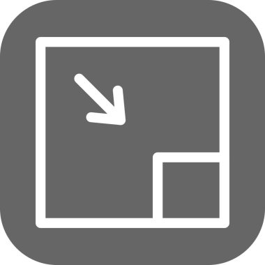 Beyaz arkaplan üzerindeki düz simgeyi büyüt