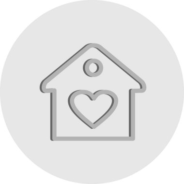 Beyaz arkaplandaki düz simge gibi