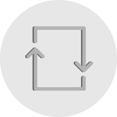 Beyaz arkaplanda yassı simgeyi yenile