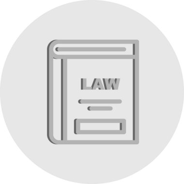  Vektör Hukuk Kitabı simgesi