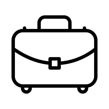 Evrak çantası ikonu, vektör illüstrasyonu. düz tasarım biçimi