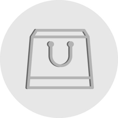 Vektör alışveriş torbası simgesi 