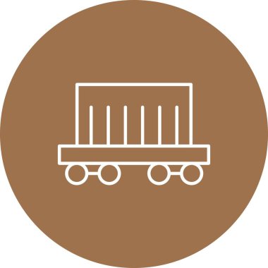 vektör Kargo Treni simgesi 