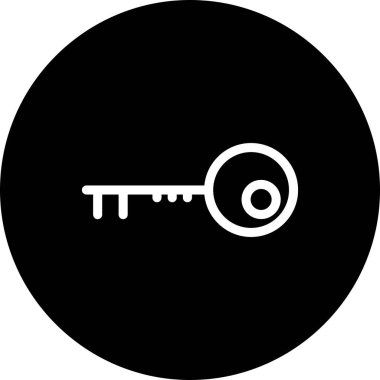 Anahtar simgesi vektör illüstrasyonu