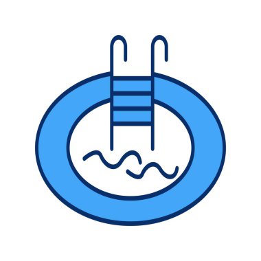 vektör Yüzme Havuzu simgesi 