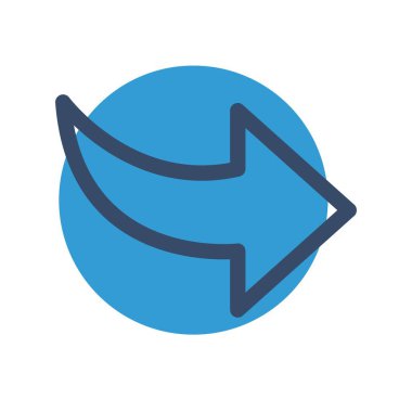 vektör Sağ yön simgesi 