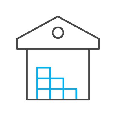 Ev ikonu. vektör illüstrasyonu