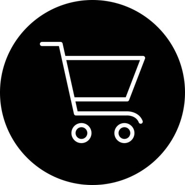 vektör arabası alışveriş simgesi 