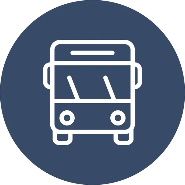 Icono Bus Vector Ilustración — Vector de stock