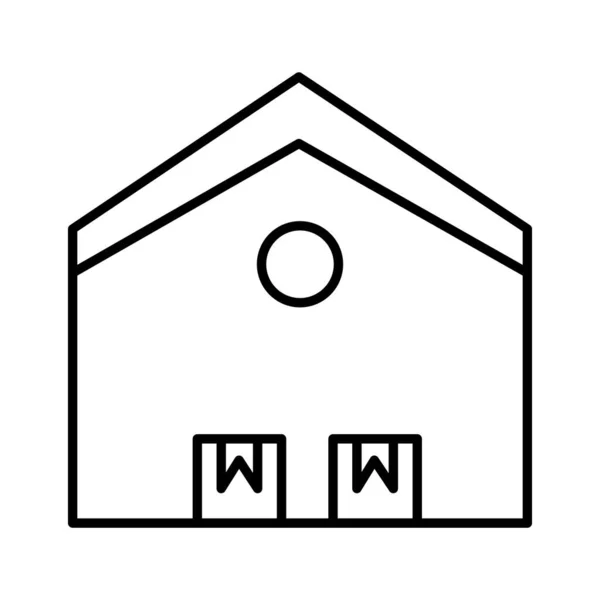 Maison Icône Vectoriel Illustration — Image vectorielle