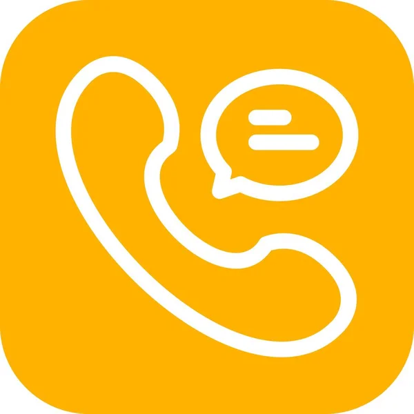 Vector Call Chat Icon — Stock Vector