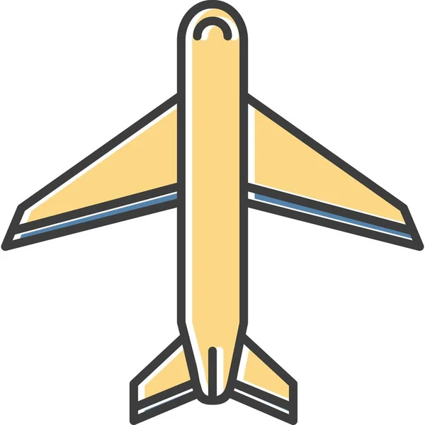 Ilustración Vectorial Avión Dibujos Animados — Archivo Imágenes Vectoriales