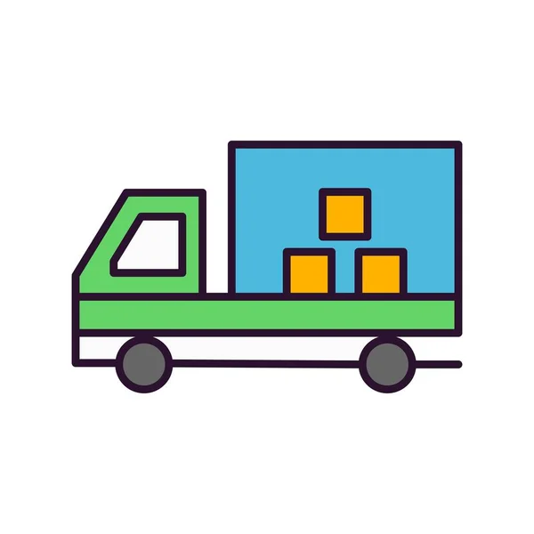 Vector Delivery Truck Icon — Stock Vector