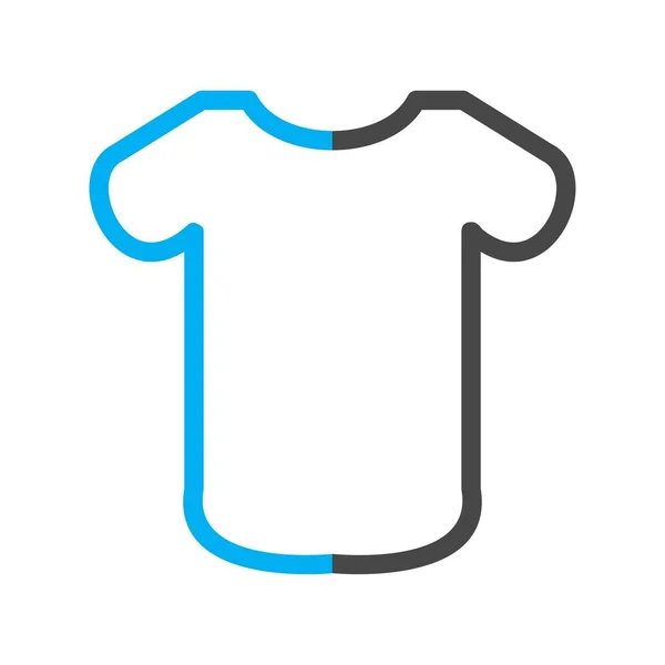 Shirt Symbol Schlichtem Stil Auf Weißem Hintergrund — Stockvektor