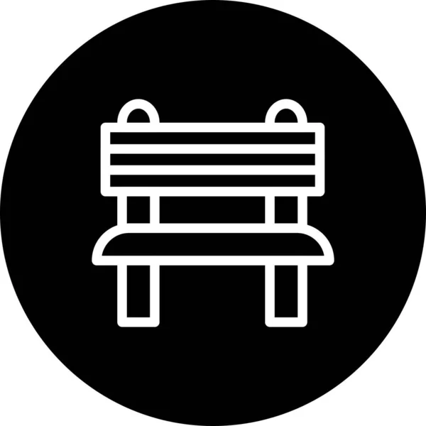 Icono Banco Estilo Negro Aislado Sobre Fondo Blanco Restaurante Símbolo — Vector de stock