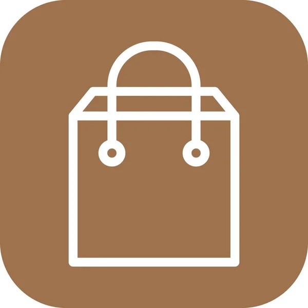 Bolsa Compras Vector Icono — Vector de stock