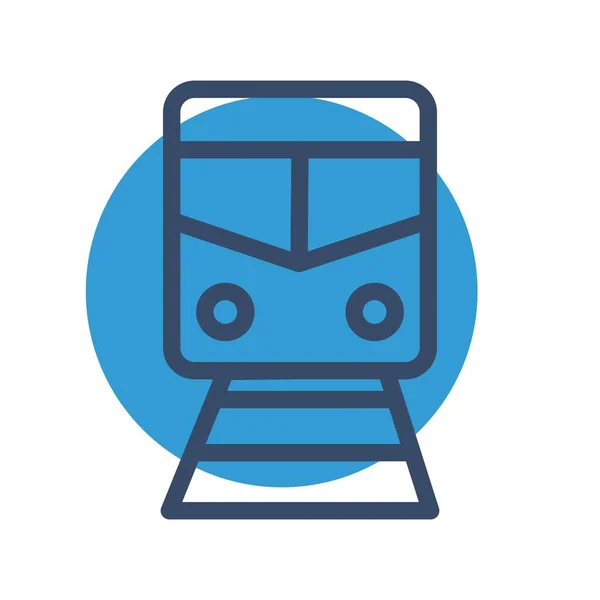 Tren Icono Vector Ilustración — Vector de stock