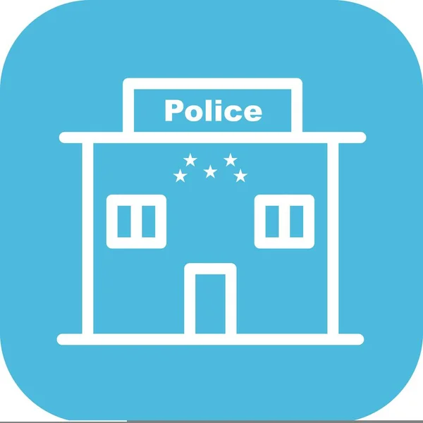 Icône Poste Police Vectoriel — Image vectorielle