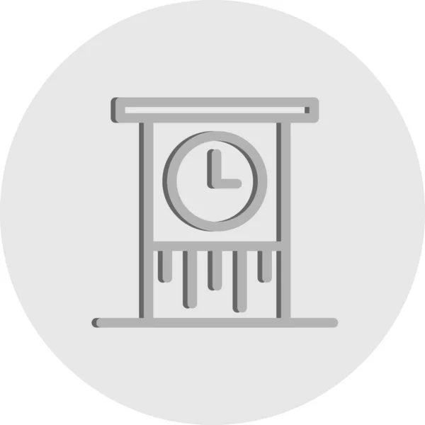 Vector Timer Icono Torre — Vector de stock