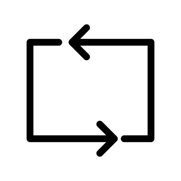 Vektor Flaches Symbol Auf Weißem Hintergrund Aktualisieren — Stockvektor
