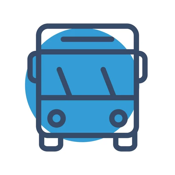 Icono Del Autobús Escolar Vector Ilustración — Archivo Imágenes Vectoriales