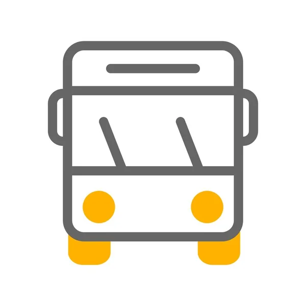 Icono Del Autobús Escolar Vector Ilustración — Archivo Imágenes Vectoriales