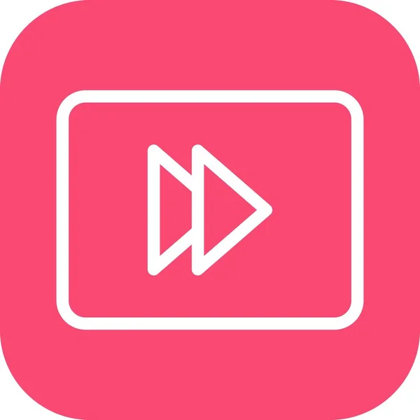 Video Player Vector Icon — Stock Vector