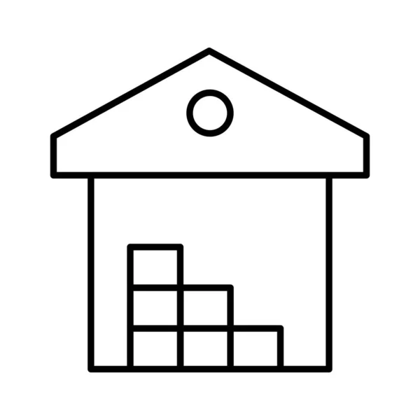 Ilustracja Wektor Ikony Domu — Wektor stockowy