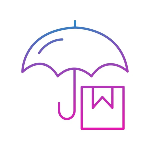 Umbrella Icon Vector Illustration — Stock Vector